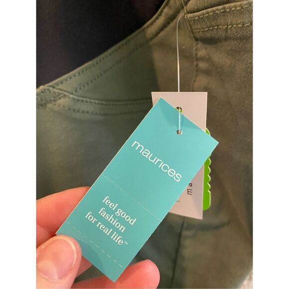 Maurice’s Maternity Army Green Over-Belly Maternity Jegging Plus Size 22w - Picture 4 of 16